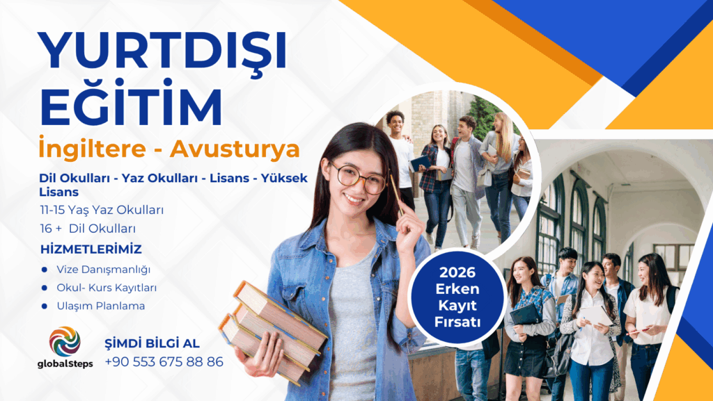 blue and yellow modern summer school enrollment facebook cover